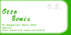 otto benis business card